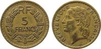 Frankreich 5 Francs AlBr Lavrillier, C, zaponiert -
