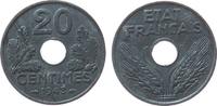 Frankreich 20 Centimes Zink Etat Francaise, Typ 20 -