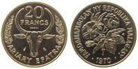 Madagaskar 20 Francs AlBr Essai -