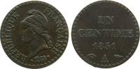 Frankreich 1 Centime Br Dupré, A (Paris) -