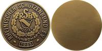 Schützen nach 1945 Medaille Messing Rheinischer Schützenbund, ca. 39 MM, einseitig -