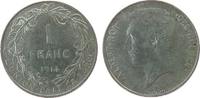 Belgien 1 Franc Ag Albert I (1909-1934), des Belges -