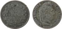 Frankreich 1/4 Franc Ag Louis Philippe I, A (Paris), kleine Randfehler -
