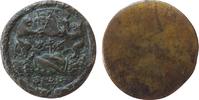 vor 1914 Medaille Bronzeguß Ernst (1515-1553) - auf den 20. Geburtstag seiner Tochter Margarethe (?), Baden - Durlach Markgrafschaft, Wappen von B -