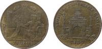 Niederlande Medaille Bronze Antwerpen (Anvers) - auf die Universalausstellung, Exposition Universelle d'Anvers, Eingang zur Ausstellungshalle / Flußg -