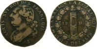 Frankreich 12 Deniers Br Louis XVI, .A (Paris), Typ: Francois, Couvent des barnabites -