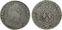 Frankreich 1/2 Ecu aux palmes Ag Louis XIV, B (Rouen), Dupl. 1521A, 13,26 Gramm -