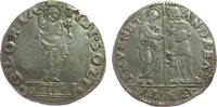 Venedig Mocenigo, Lira Ag Andrea Gritti (1523-39), R. .C. (Ruzier Contarini), San Marco überreicht Fahne an knienden Dogen / Christus steht segnend, He -