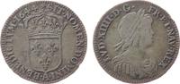 Frankreich 1/12 Ecu au buste juvenile Ag Louis XIII, A (Paris), Rosette -