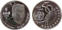 Belgien 5 Ecu Ag 50 Jahre Vereinte Nationen -