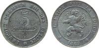 Belgien 5 Centimes KN Leopold I, kleiner Randstoß -