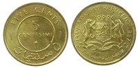 Somalia 5 Cent Ms etwas fleckig -