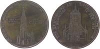 Ulm Medaille Bronze Ulm - zur Erinnerung an die Wiederherstellung des Hauptturms des Münsters, Ansicht des Münsters von Westen / Ansicht des -