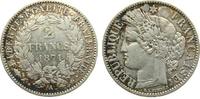 Frankreich 2 Francs Ag Ceres, A (Paris), Gad.530, großes A -