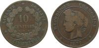 Frankreich 10 Centimes Br Ceres, K (Bordeaux) -