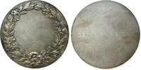 Schützen Medaille Bronze versilbert Wien - L.M. Wien 2, Zentr.F. - Pistole (Gravur), ca. 70 MM -