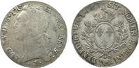 Frankreich 1 Ecu au Bandeau Ag Louis XV, Pau -