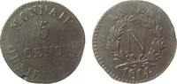 Frankreich 5 Centimes Ku Napoleon I, Premier Empire, Anvers -