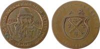 Personen Medaille Bronze Riese Adam (1492-1559) - deutscher Rechenmeister, ca. 31 MM -