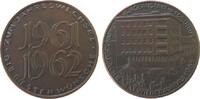 Neujahr Medaille Bronze Jahreswechsel - Wiederaufbau, Firmengebäude / 1961/1962, v. B.H. Mayer Pforzheim, ca. 50 MM -