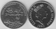 Cook Inseln 5 Dollar KN Takin (Rind) - Schön 216 -