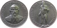 Personen Medaille Zinn Gutenberg Johann (um 1400-1468) - auf die Errichtung des Gutenberg Denkmals in Mainz, Thorwaldsen, Brustbild von vorn / Den -