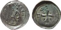 Metz Denier Ag Metz Bistum - Johannes I. von Apremont, IOAN-N-E-S, Bischofshüftbild mit Mitra und Krummstab nach links / METENSIS, Kreuz mit -