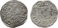 Colmar 3 Kreuzer Ag Colmar Stadt - mit dem Titel Rudolf II. (1576-1612), Elsaß, ca. 1,8 Gramm -