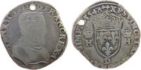 Frankreich Teston Ag Henri II (1547-59), D (Lyon), ca. 9,15 Gramm, gelocht -