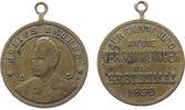 Personen tragbare Medaille Bronze Bruhns Julius (1860-1927) - deutscher Gewerkschafter, Journalist und Politiker, Brustbild halblinks / Versammlungen des E -