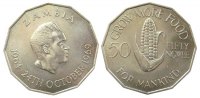 Zambia 50 Ngwee KN FAO, Schön 14 -