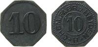 Jetons & Notgeld Wertmarke 10 Zink Heyden Chemische Fabrik, Radebeul, ca. 20,8 MM, etwas fleckig -