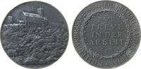 Medaille o.J. Zinn Weimar - Mittelthüringische Industrie und Handelskammer, Für Treue in der Arbeit, Wartburg / Mehrzeiler, v. K. Goetz, ca. 4 aEF