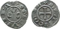 Ancona Denar Ag Ancona Stadt, 13.Jahrd., Stadtname im Kreis (DE ANCONA) / V.C.S. im Kreis, Umschrift PPS QVIRIA, ca. 0,60 Gramm -