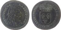 Rechenpfennig Rechenpfennig Messing Lauffer Lazarus Gottlieb (1663-1709) - Louis XIV., Nürnberg, Büste nach rechts / Wappen, ca. 29 MM -