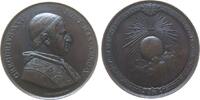 Vatikan Medaille 1840 Bronze Gregor XVI (1831-1846) - auf den Erfolg der Lyoneser Enzyklika, Brustbild nach rechts / strahlendes Kreuz auf Globus...