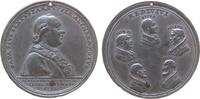 Religion Medaille Zinn Pius VI. (1775-1799) - auf seinen Besuch in Wien, Brustbild nach rechts - im Abschnitt Mehrzeiler / die Brustbilder von Piu -
