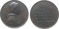 Vatikan Medaille 1857 Bronze Pius IX (1846-1878) - auf seinen Besuch in den römischen Provinzen, Brustbild nach rechts / Mehrzeiler, unsigniert, ...
