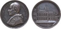 Vatikan Medaille Silber Leo XIII (1878-1903) - auf den Ausbau des Baptisteriums der Lateranbasilika, ANNO VII, Brustbild nach links / Gebäudeansi -