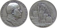 Medaille 1929 Silber Stresemann Gustav (1878-1929) - auf seinen Tod, Büste nach rechts / Gedenksteine mit Daten unter Trauerweide, v. K. Goetz vz