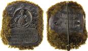 Abzeichen 1921 Bronze versilbert Selb - auf das XII. Oberfränkische Zimmerstutzen Bundesschiessen, Hüftbild eines Schützen über Schrifttafel, v vz