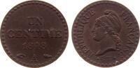 Frankreich 1 Centime Br Dupré, A, Gadoury 84 -
