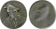 Bayern Plakette Silber Luitpold (1887-1912), Brustbild mit Mantel und Jägerhut halbrechts, v. Schabel, oval 43 x 46 MM, ca. 15 Gramm -