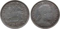 Äthiopien 1/20 Birr Ag Menelik II, 1 Gersh -