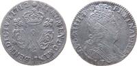 Frankreich 1/10 Ecu aux trois Coronnes Ag Louis XIV (1643-1715), 9 (Rennes), ca. 2,95 Gramm, etwas justiert -