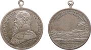 Bayern tragbare Medaille Bronze versilbert Luitpold (1886-1912) Prinzregent - Erinnerung an seinen Besuch in Edenkoben, Büste nach links / Villa Ludwigsh -