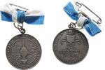 Städte tragbare Prämienmedaille Silber Augsburg - für treu geleistete Dienste, Augsburger Zapfen vor Stadtansicht / Mehrzeiler, ca. 29 MM, ca. 12 Gramm (mit Ban -