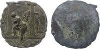 Kunstmedaillen Medaille Bronzeguß Susanna, die badende Susanna wird von zwei älteren Männern beobachtet, einseitig mit Gußmarke Nuss 73, v. Fritz Nuss -