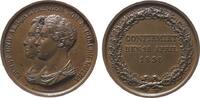 Reformation / Religion Medaille Bronze Ernst I. (1826-1844) - auf die Konfirmation der Prinzen Ernst und Albert, Sachsen-Coburg-Gotha, die Büsten der Prinzen na -