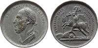 Niederlande Medaille Zink Greup J.W. - auf den Helden von Waterloo und dem 50. Jahrestag der Schlacht, Büste von Wilhelm II. nach links / ein stehend -